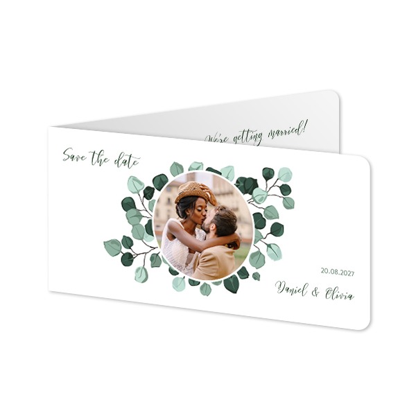 Foldede Fotokort Pano liggende runde hjørner 19,6 x 9,3 cm