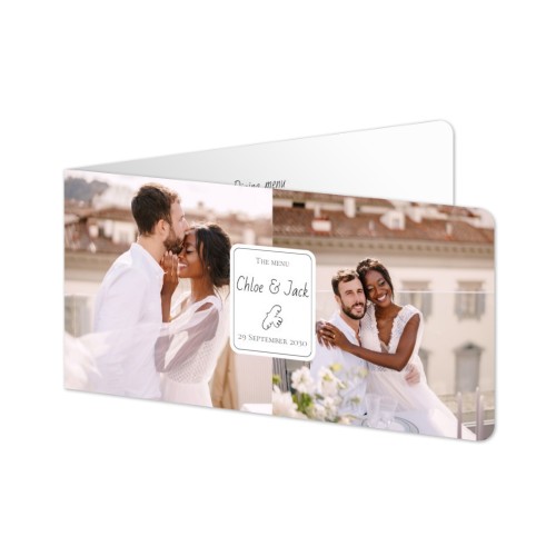 Foldede Fotokort Pano liggende runde hjørner 19,6 x 9,3 cm