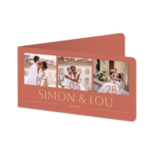 Folded Card Panoramic landscape rounded corners 19,6 x 9,3 cm
