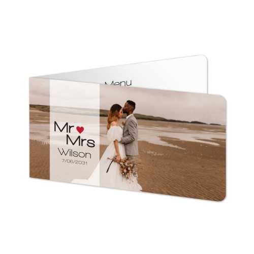 Folded Card Panoramic landscape rounded corners 19,6 x 9,3 cm Folded Card Panoramic landscape rounded corners 19,6 x 9,3 cm