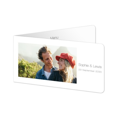 Folded Card Panoramic landscape rounded corners 19,6 x 9,3 cm