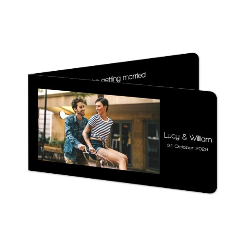 Folded Card Panoramic landscape rounded corners 19,6 x 9,3 cm Folded Card Panoramic landscape rounded corners 19,6 x 9,3 cm