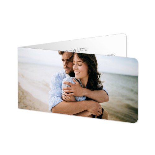 Folded Card Panoramic landscape rounded corners 19,6 x 9,3 cm