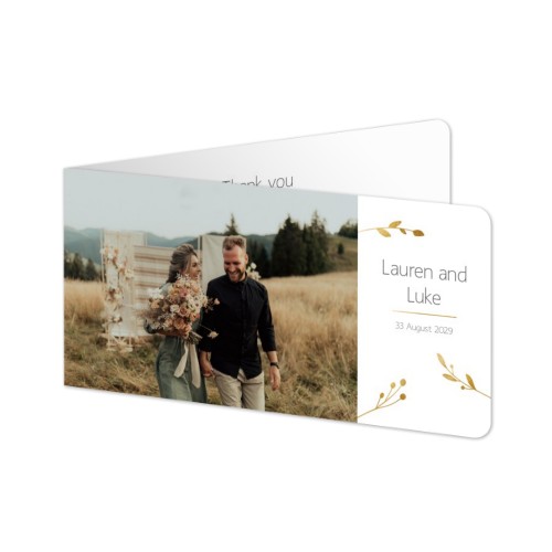 Foldede Fotokort Pano liggende runde hjørner 19,6 x 9,3 cm