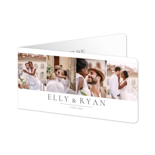 Faire-part 2 volets Pano paysage coins arrondis 19,6 x 9,3 cm