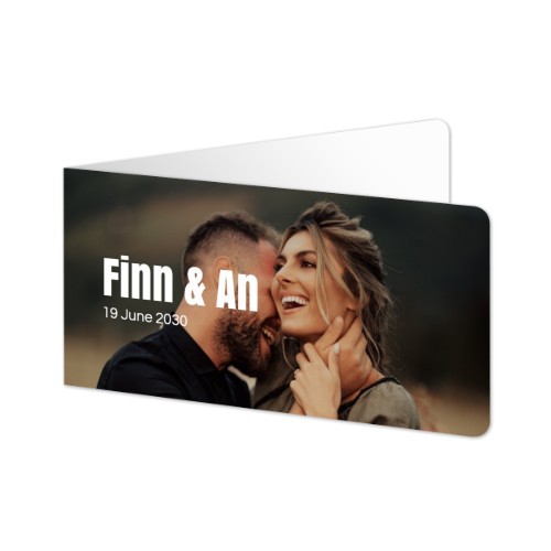 Folded Card Panoramic landscape rounded corners 19,6 x 9,3 cm Folded Card Panoramic landscape rounded corners 19,6 x 9,3 cm
