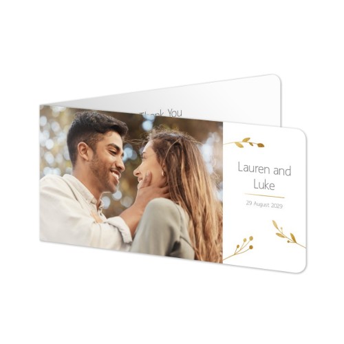 Folded Card Panoramic landscape rounded corners 19,6 x 9,3 cm