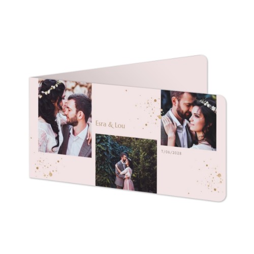Folded Card Panoramic landscape rounded corners 19,6 x 9,3 cm