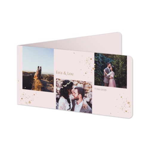 Folded Card Panoramic landscape rounded corners 19,6 x 9,3 cm