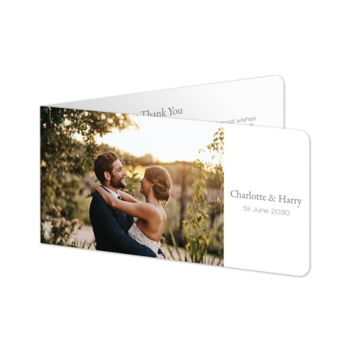 Doble Fotokort Pano liggende runde hjørner 19,6 x 9,3 cm