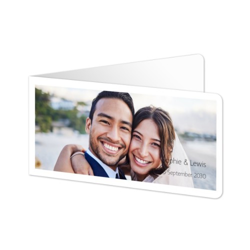 Folded Card Panoramic landscape rounded corners 19,6 x 9,3 cm Folded Card Panoramic landscape rounded corners 19,6 x 9,3 cm