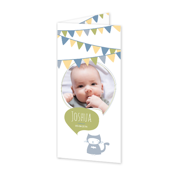 Faire-part 2 volets Pano portrait 9,3 x 19,6 cm