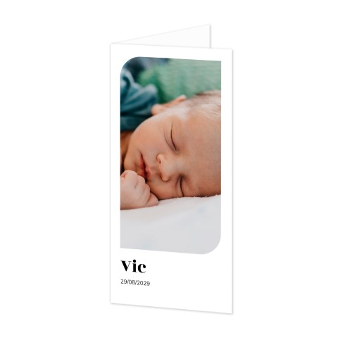 Folded Card Panoramic Portrait 9,3 x 19,6 cm