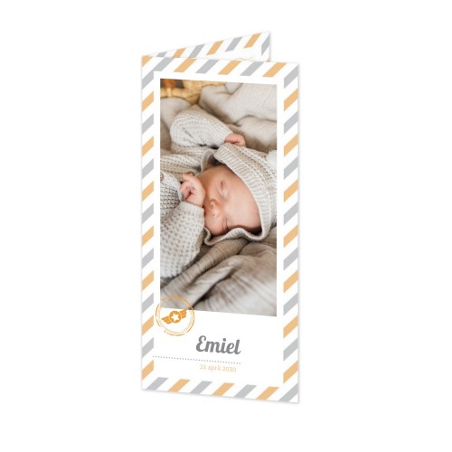 Gevouwen wenskaart pano staand 9,3 x 19,6 cm Gevouwen wenskaart pano staand 9,3 x 19,6 cm