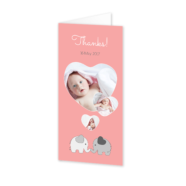 Doble Fotokort Pano Stående 9,3 x 19,6 cm