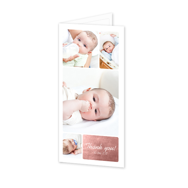 Faire-part 2 volets Pano portrait 9,3 x 19,6 cm
