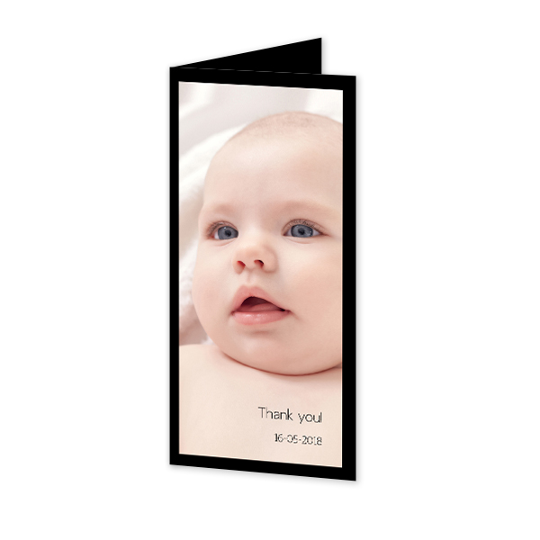 Folded Card Panoramic Portrait 9,3 x 19,6 cm