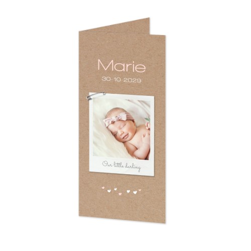 Faire-part 2 volets Pano portrait 9,3 x 19,6 cm
