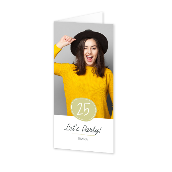 Faire-part 2 volets Pano portrait 9,3 x 19,6 cm Faire-part 2 volets Pano portrait 9,3 x 19,6 cm