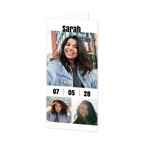 Faire-part 2 volets Pano portrait 9,3 x 19,6 cm