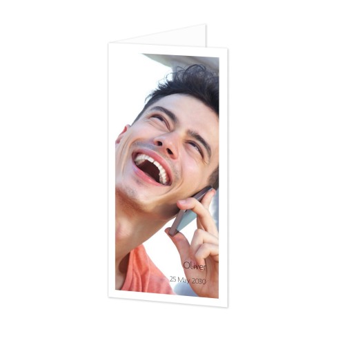 Faire-part 2 volets Pano portrait 9,3 x 19,6 cm