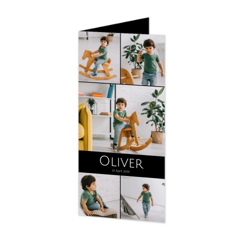 Foldede Fotokort Pano Portræt 9,3 x 19,6 cm