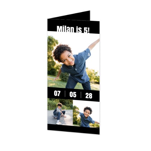 Foldede Fotokort Pano Portræt 9,3 x 19,6 cm