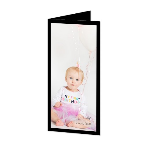 Falt-Grusskarte Pano Hochformat 9,3 x 19,6 cm