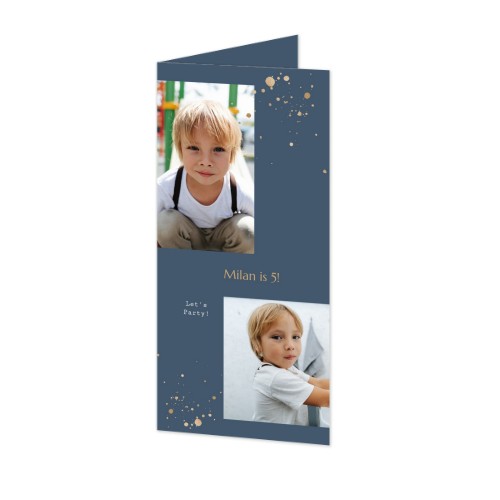 Folded Card Panoramic Portrait 9,3 x 19,6 cm