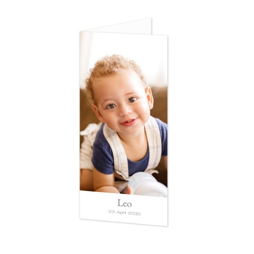 Gevouwen Kaart Panorama staand 9,3 x 19,6 cm