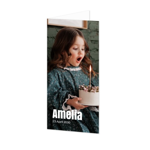 Folded Card Panoramic Portrait 9,3 x 19,6 cm