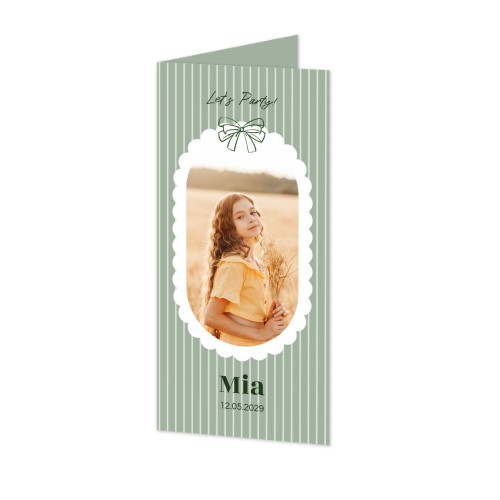 Folded Card Panoramic Portrait 9,3 x 19,6 cm