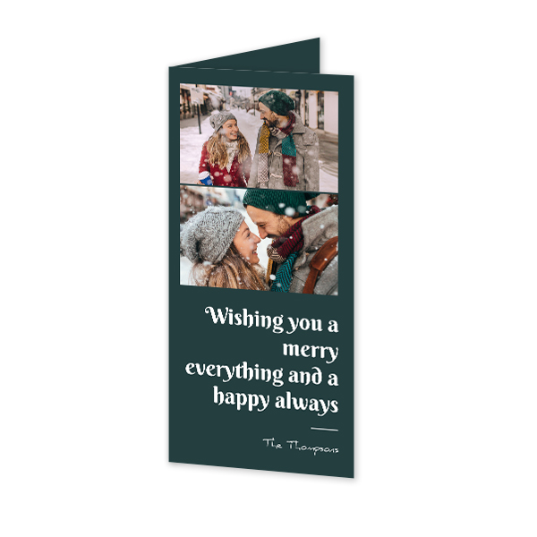 Folded Card Panoramic Portrait 9,3 x 19,6 cm