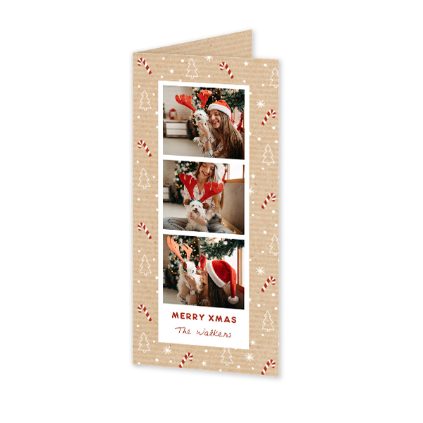 Faire-part 2 volets Pano portrait 9,3 x 19,6 cm