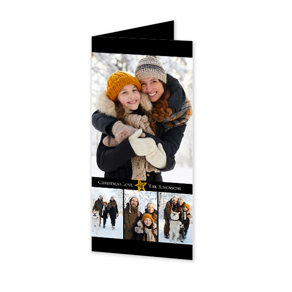 Folded Card Panoramic Portrait 9,3 x 19,6 cm