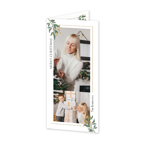 Folded Card Panoramic Portrait 9,3 x 19,6 cm