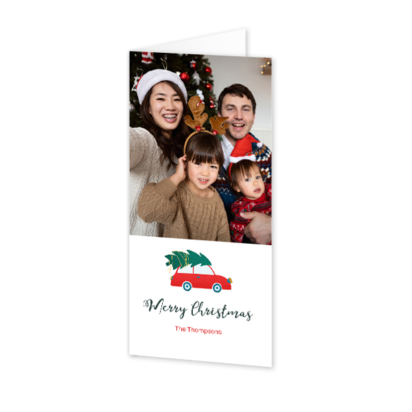 Folded Card Panoramic Portrait 9,3 x 19,6 cm