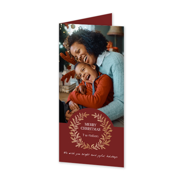 Gevouwen Kaart Panorama staand 9,3 x 19,6 cm Gevouwen Kaart Panorama staand 9,3 x 19,6 cm