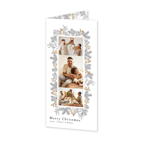 Gevouwen Kaart Panorama staand 9,3 x 19,6 cm Gevouwen Kaart Panorama staand 9,3 x 19,6 cm