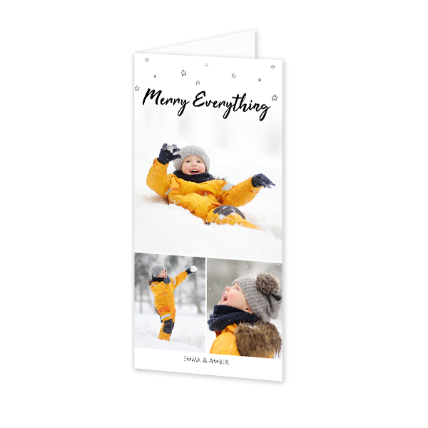 Folded Card Panoramic Portrait 9,3 x 19,6 cm