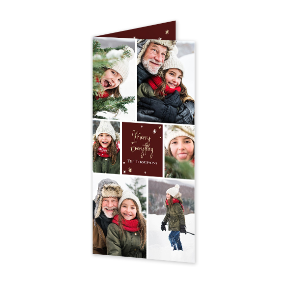 Doble Fotokort Pano Stående 9,3 x 19,6 cm