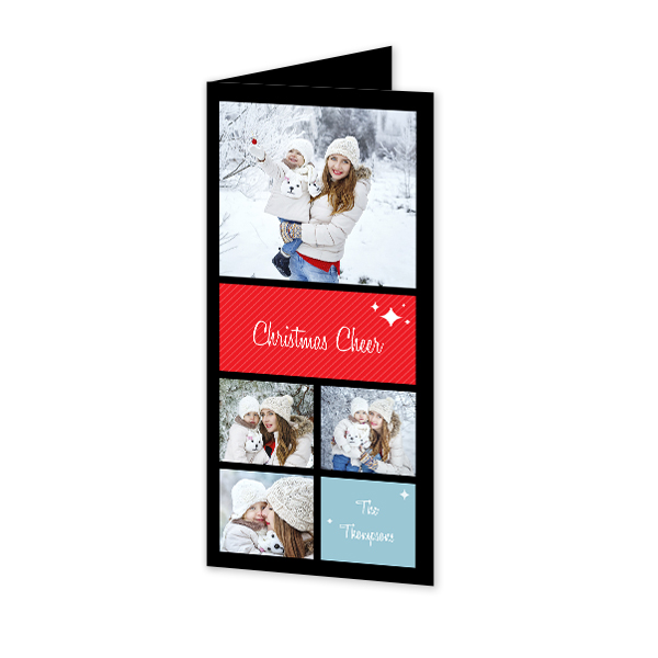 Doble Fotokort Pano Stående 9,3 x 19,6 cm