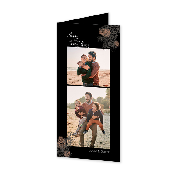 Faire-part 2 volets Pano portrait 9,3 x 19,6 cm Faire-part 2 volets Pano portrait 9,3 x 19,6 cm