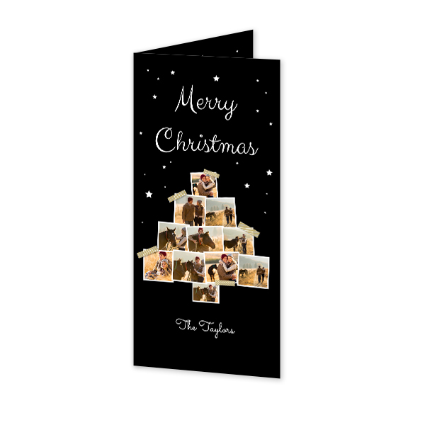 Folded Card Panoramic Portrait 9,3 x 19,6 cm