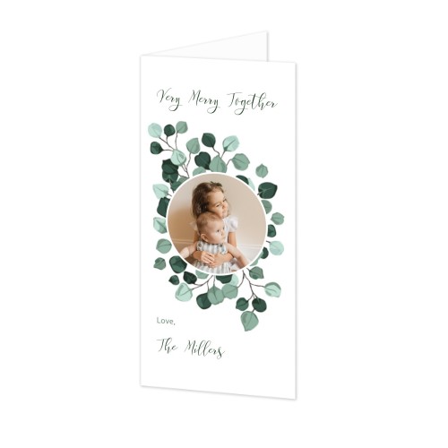 Falt-Grusskarte Pano Hochformat 9,3 x 19,6 cm