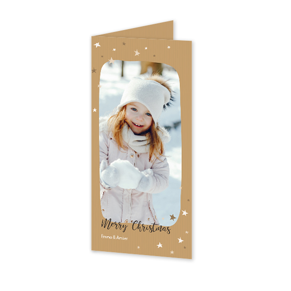 Gevouwen Kaart Panorama staand 9,3 x 19,6 cm Gevouwen Kaart Panorama staand 9,3 x 19,6 cm