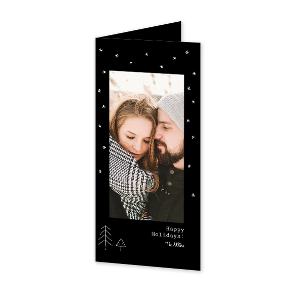 Foldede Fotokort Pano Portræt 9,3 x 19,6 cm