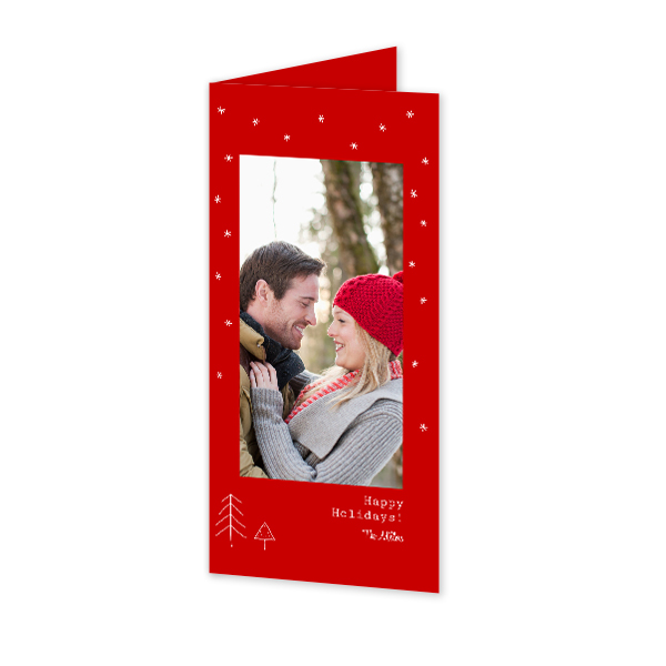 Doble Fotokort Pano Stående 9,3 x 19,6 cm