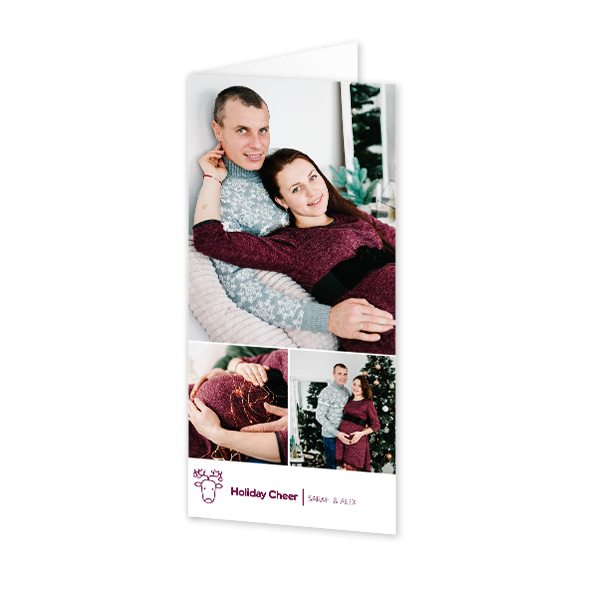 Folded Card Panoramic Portrait 9,3 x 19,6 cm