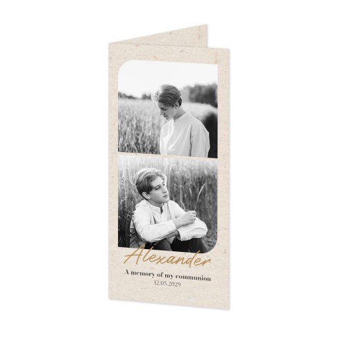 Folded Card Panoramic Portrait 9,3 x 19,6 cm